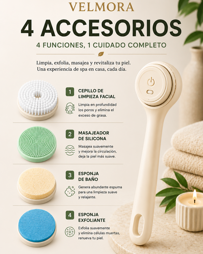 Velmora Cepillo de Ducha Spa Recargable